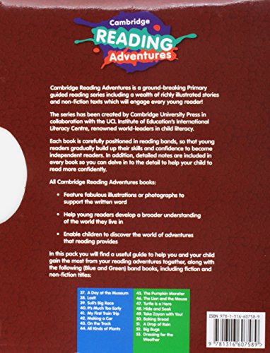 Cambridge Reading Adventures Packs. Blue And Green Bands Adventure Pack 3 With Parents Guide