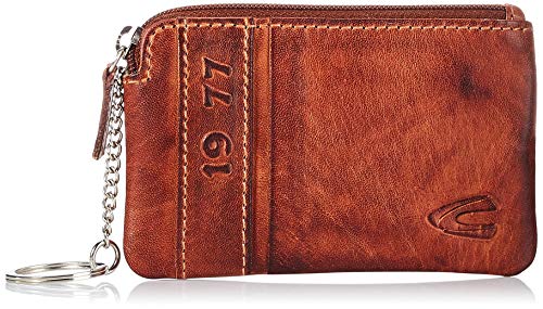 camel active, Melbourne - Llavero con mosquetón para Hombre, Color marrón