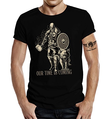 Camiseta para fans de los vikingos: "Keiner liebt den Krieger, Time, XXL