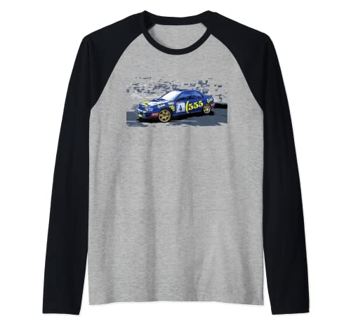 Campeón de rally de coches de JDM Colin McRae Drifting Camiseta Manga Raglan