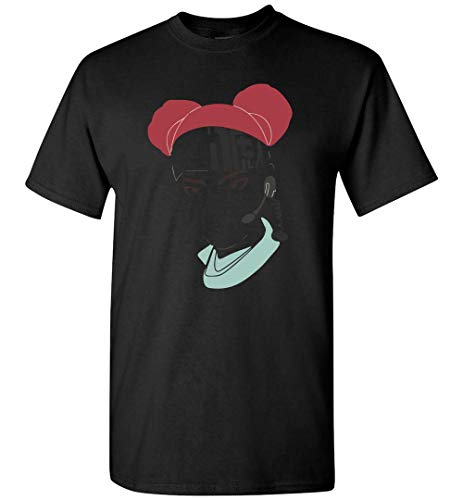 CANDY TEE Lifeline Apex Legends Camiseta de colores personalizada, camiseta negra, M
