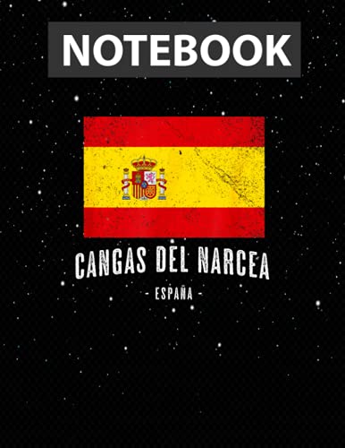 Cangas del Narcea Spain | ES Flag, City - Bandera Ropa - Notebook Jounal Lined / 130 Pages / Large 8.5''x11''