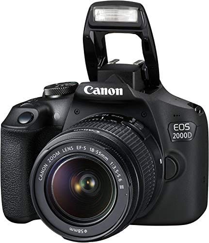 Canon EOS 2000D BK 18-55 IS + SB130 +16GB EU26 2728C013 - Juego de cámara Digital SRL 24,1 MP, 6000 x 4000 Pixeles, CMOS, Full HD, Color Negro