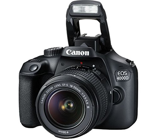 Canon EOS 4000d 18 – 55 See cámara, Negro