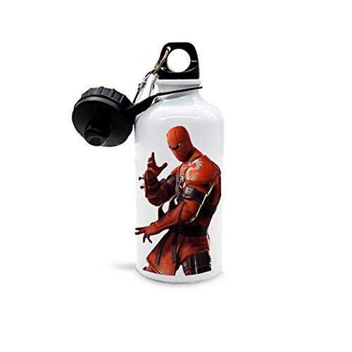 Cantimplora con personajes Skin, de aluminio con mosquetón y cierre hermético, capacidad 500 ml (Hybrid)