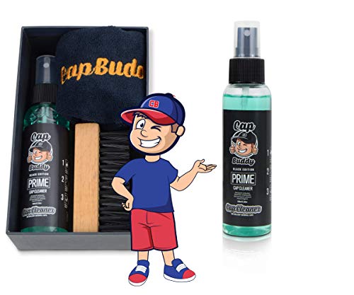 Cap Buddy Set de limpieza para gorra de béisbol – Black Edition también perfecto como regalo, limpia todas las gorras de béisbol