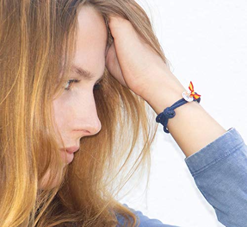 CAPRYCHOICE Pulsera Bandera de España para Regalo. Gama Completa (Modelo G)