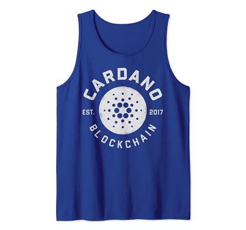 Cardano ADA criptomoneda Crypto Moneda Blockchain Logo Camiseta sin Mangas