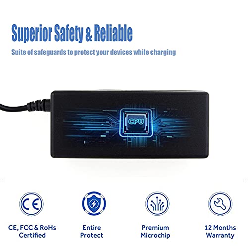 Cargador 65W AC Adaptador para Acer Ordenador Portatil Alimentacion 19V 3.42A para Acer Aspire One E15 E17 E5 ES1 E3 5750 5920 V5 V3 A315-21 A315-31 A315-51 PA-1700-02 Cargadores 5.5 * 1.7 mm