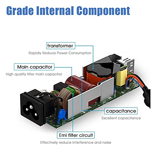Cargador 65W AC Adaptador para Acer Ordenador Portatil Alimentacion 19V 3.42A para Acer Aspire One E15 E17 E5 ES1 E3 5750 5920 V5 V3 A315-21 A315-31 A315-51 PA-1700-02 Cargadores 5.5 * 1.7 mm