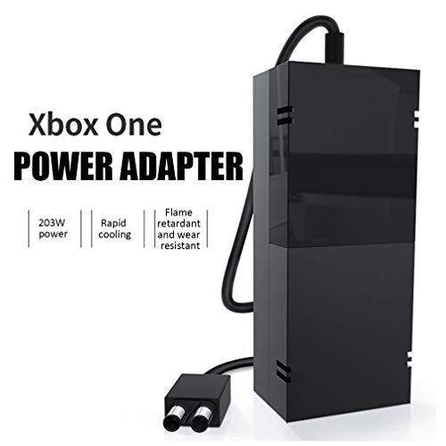 Cargador de Pared para Xbox One y Consola - Adaptador Mando Xbox One pc Reemplazo Original del Adaptador de CA de la Fuente de Alimentación del OEM de Microsoft para Xbox One Black EU