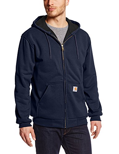 Carhartt Rutland Thermal-Lined Zip-Front Sweatshirt Sudadera, Azul (New Navy), XL Regular para Hombre