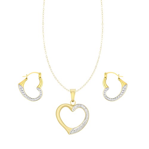 Carissima Gold Juego de joyas de mujer con oro amarillo de 9 quilates (375/1000)