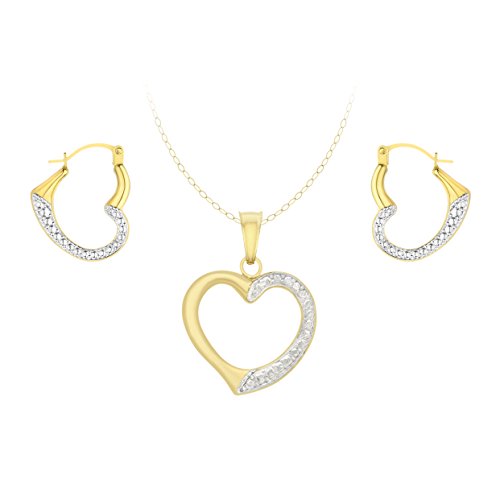 Carissima Gold Juego de joyas de mujer con oro amarillo de 9 quilates (375/1000)
