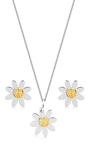 Carissima Gold Juego de joyas de mujer con oro bicolor de 9 quilates (375/1000), 46 cm