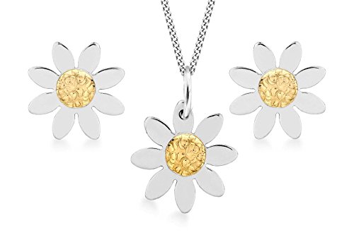 Carissima Gold Juego de joyas de mujer con oro bicolor de 9 quilates (375/1000), 46 cm