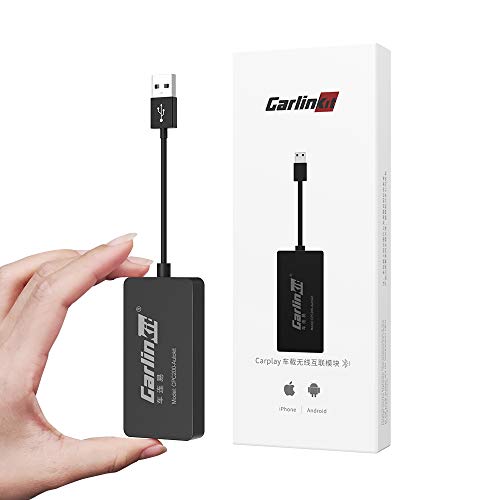 Carlinkit inalambrico Carplay Dongle Compatible con la Unidad Principal de Android del Mercado de Accesorios, admite Carplay/Android Auto/Mirroring, NO escompatible con Factory Carplay Car