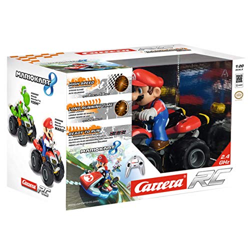 Carrera- 2,4GHz Kart, Mario-Quad Juguete con Control Remoto, Multicolor (Stadlbauer 370200996)
