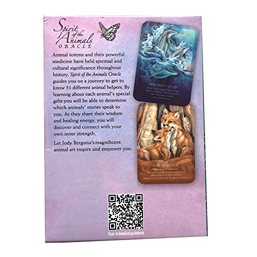 Cartas del Oráculo del Espíritu de los Animales,Spirit of The Animals Oracle Cards,with Bag,Party Game