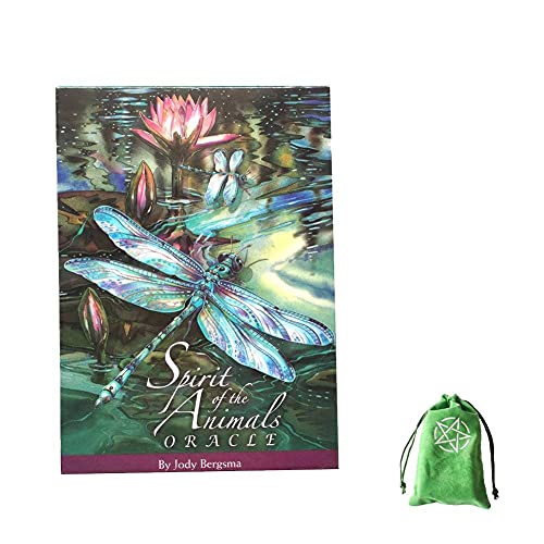 Cartas del Oráculo del Espíritu de los Animales,Spirit of The Animals Oracle Cards,with Bag,Party Game