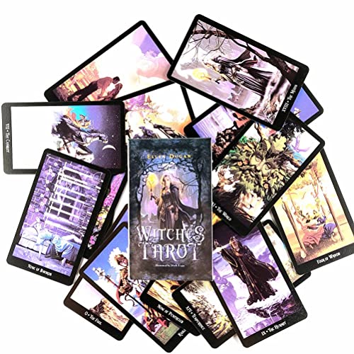 Cartas del Tarot de Brujas,Witch Tarot Cards,Tarot Deck,Board Game