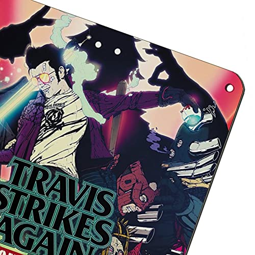 Cartel de juego Travis Strikes Again No More Heroes 2019 Retro Cartel de lata de metal Art Chic Art Retro Pintura de hierro Bar People Cave Cafe Familiar Garage Poster Decoración de pared 20 x 30 cm