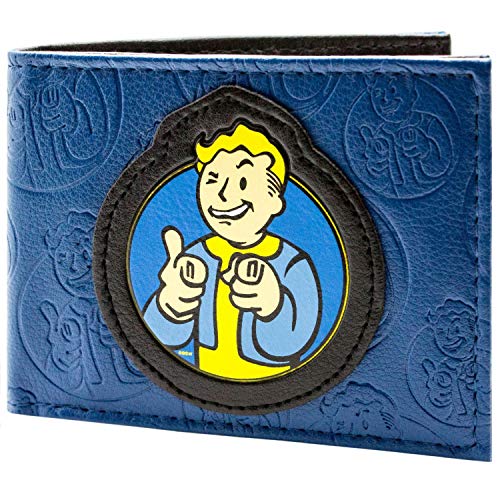 Cartera de Bethesda Fallout 4 Vault Boy Azul