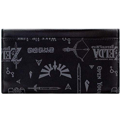 Cartera de Legend of Zelda Aliento del Oro Espada Salvaje Negro
