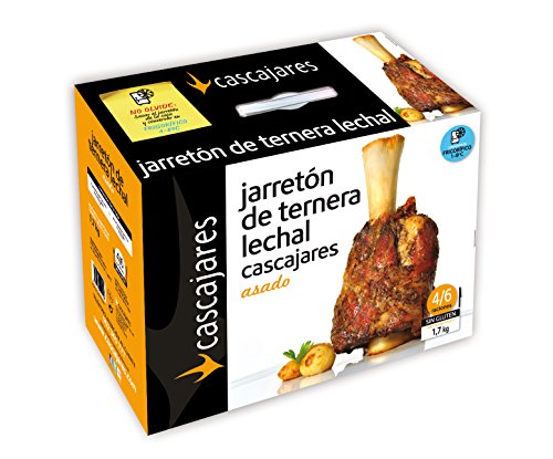 CASCAJARES - Jarretón de Ternera Lechal Asado. 1.7 kilos de Jarrete ya cocinado, listo para terminar en horno. Ideal para 3-4 personas.