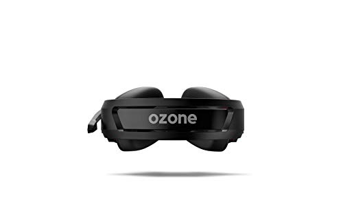 Cascos Gaming Ozone Ekho X40 - Auriculares con microfono - Compatible PS4, PC, Xbox, Switch - Altavoces 50mm, Diadema Ajustable, Controlador, Micro Plegable, Ergonomico, Negro