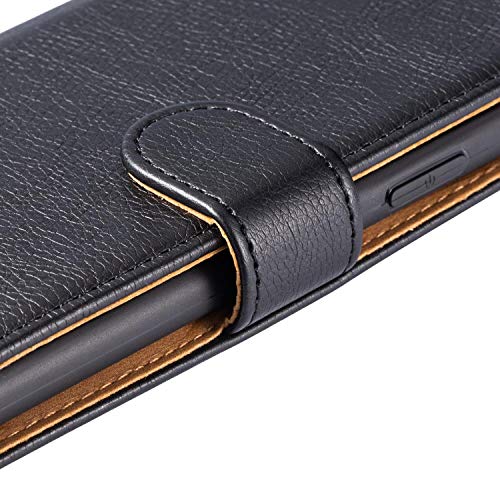 Case Collection Funda de Cuero para Motorola Moto G 5G Plus (6,7") Estilo Cartera con Tapa abatible y Ranuras para Dinero y Tarjeta de crédito para Motorola Moto G 5G Plus Funda