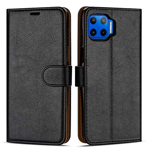 Case Collection Funda de Cuero para Motorola Moto G 5G Plus (6,7") Estilo Cartera con Tapa abatible y Ranuras para Dinero y Tarjeta de crédito para Motorola Moto G 5G Plus Funda