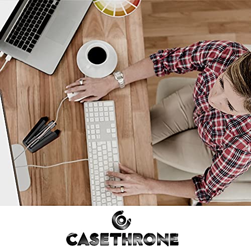 Casethrone Mouse Bungee - Sistema de gestión de cables de ratón sin arrastrar y ahorrar espacio - Base antideslizante