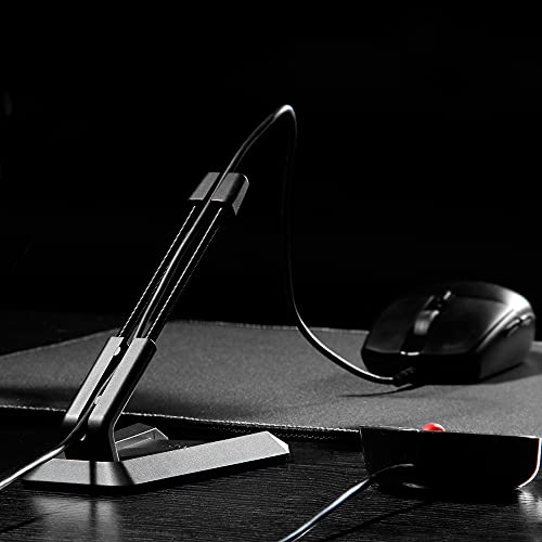 Casethrone Mouse Bungee - Sistema de gestión de cables de ratón sin arrastrar y ahorrar espacio - Base antideslizante
