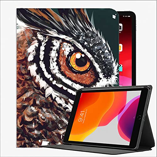Caso Ajuste Nuevo iPad 8th Generation 10.2 "2020 / iPad 7th Gen 2019, Owl Bird Art # 2 Funda de Concha Delgada para iPad iPad 10.2 Pulgadas