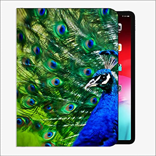 Caso en Forma de Nuevo iPad 8ª generación 10.2 "2020 / iPad 7th Gen 2019, Peacock Bird Feathers # 1 Case Slim Shell Funda para iPad iPad 10.2 Pulgadas