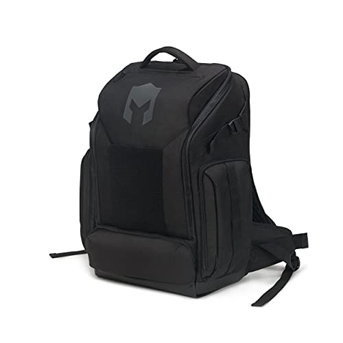 CATURIX ATTACHADER - Mochila de videojuegos para portátiles y consolas de hasta 17,3", mochila impermeable de 33 l de volumen, negro