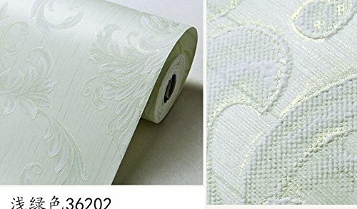 Cczxfcc European Non-Woven Fabric Wallpaper Retro Bedroom Living Room Tv Background Wallpaper Beauty Salon Wallpaper Green