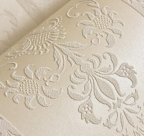 Cczxfcc European Striped Wallpaper 3D 3D Relief Non-Woven Wallpaper Bedroom Living Room Tv Background Wallpaper