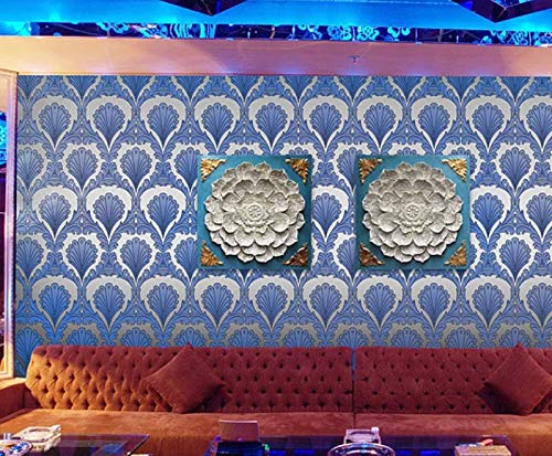 Cczxfcc European Wallpaper Reflective Wallpaper Tv Background Restaurant Hot Pot Shop Ktv Box Wallpaper