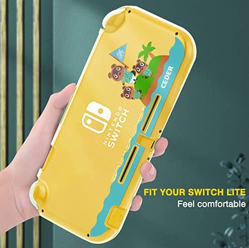CEDER - Funda Protectora PC Funda rígida Compatible con Nintendo Switch Lite (Animal Transparente)