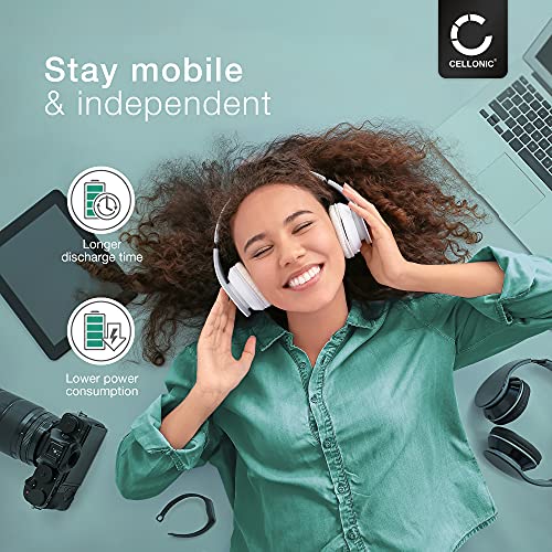 CELLONIC® Batería de repuesto BP-HP550-11 para Sony MDR-IF245RK, Sony MDR-RF4000, MDR-RF810R MDR-RF810RK MDR-RF811 MDR-RF811RK, MDR-RF840R MDR-RF840RK, MDR-RF850R, Accu auriculares inalambricos 700mAh