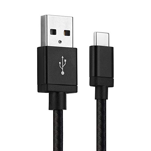 CELLONIC® Cable de Datos USB 1m Compatible con Microsoft Xbox Series X, Series S/One Elite Controller 2 Cable Carga USB C Type C a USB A 2.0 3A Nylon Negro