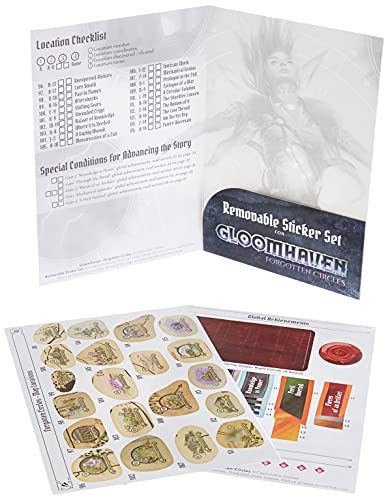 Cephalofair Games Gloomhaven Removable Sticker Set: Forgotten Circles Game Accessory