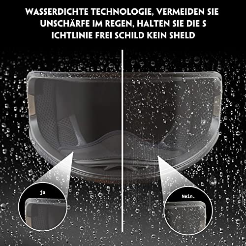 CerisiaAnn Protector de visera para casco de motocicleta, protector universal para casco de motocicleta, antiempañamiento, visera de niebla