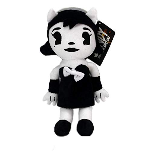 cgzlnl 3Pcs / Set 30Cm Bendy Plush Toys Juego Horror Bendy & Boris & Alice Angel Ink Demon Plush Doll, Juguetes De Peluche Suaves para Niños Regalos para Niños