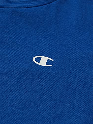 Champion Legacy Classic C-Logo Camiseta, Gris Jaspeado Claro & Azul, 13-14 Años (Pack de 2) para Niños