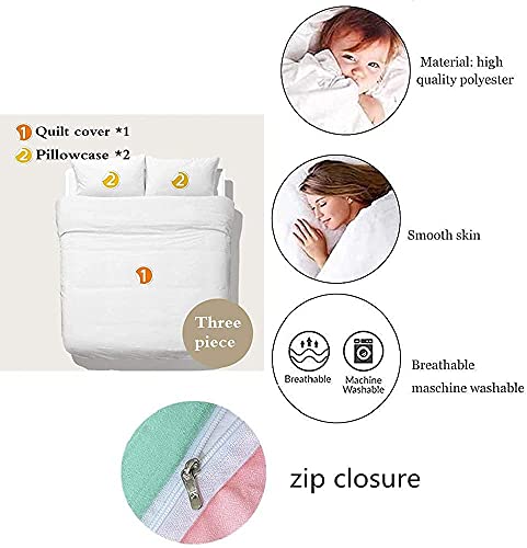 CHAOSE-ESB Equipo De Fútbol FC Barcelona Funda Nórdica Microfibra Ligera Funda De Edredón Suave Juego De Cama Sing Double King Size 3 Piezas (patrón 01,(150x200cm)-Cama de 90)