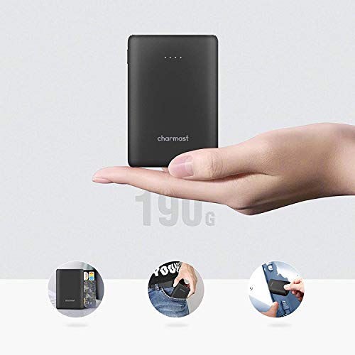 Charmast Mini Power Bank 10400mAh Cargador Portátil Batería Externa Carga Rápida[18W PD/USB Type-C] Batería Portátil QC3.0 con 2 Entradas&3 Salidas Compatible con Smartphones, Tablets y más