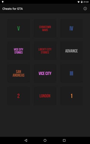 Cheats for GTA - Trucos para todos los juegos de Grand Theft Auto